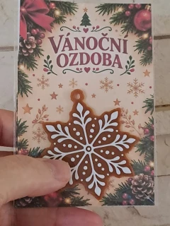 Vánoční ozdoby perníčky - Vločka